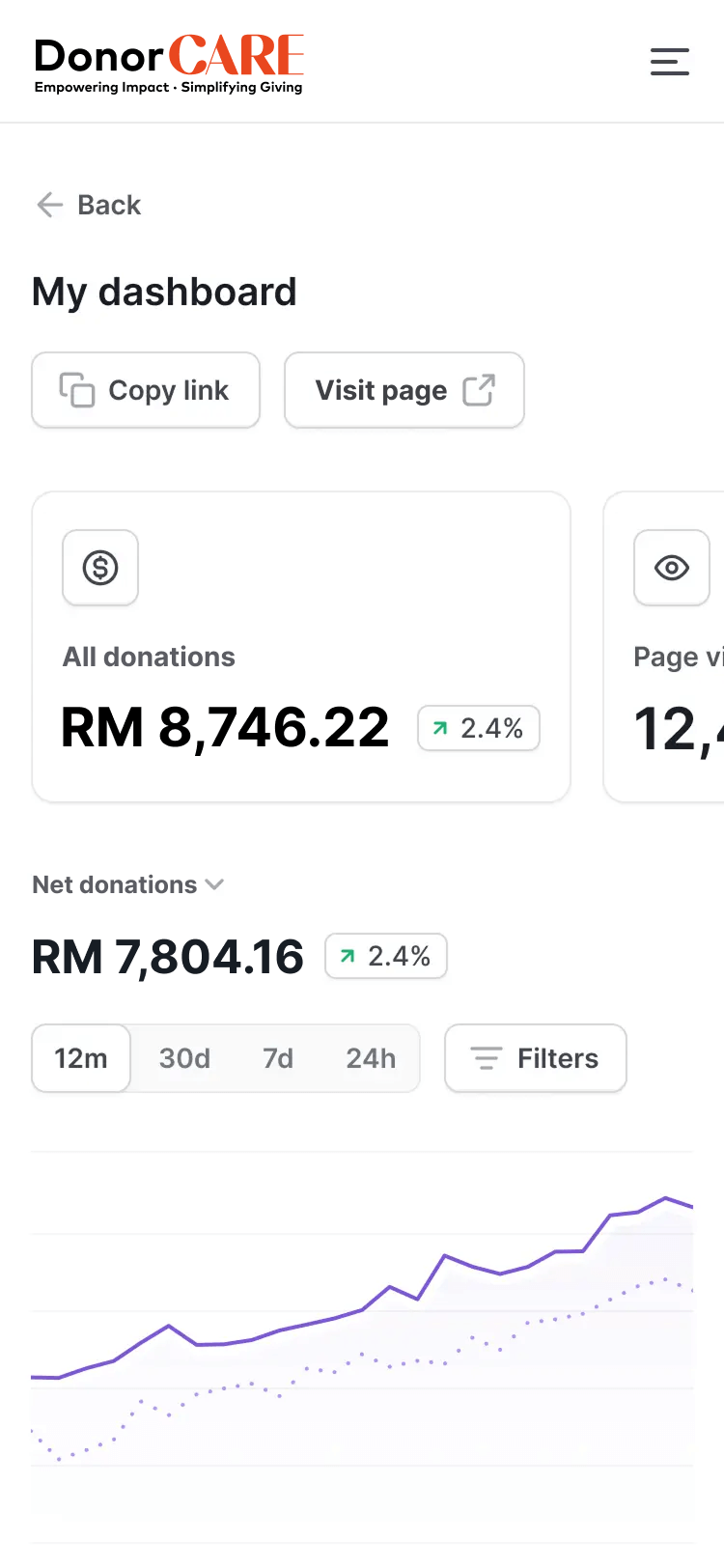 Mobile app interface mockup